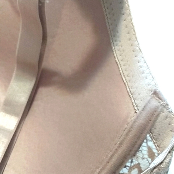 128 LADY PRINCESS PLUNGE V-NECK LACE & SATIN FULL FIGURE BRA SIZE 38-D NWT - Picture 7 of 10